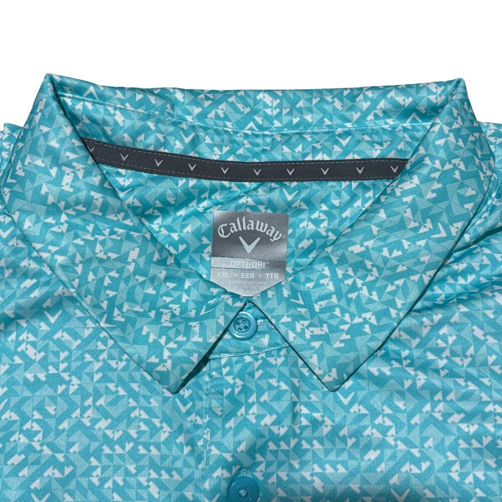 LOT OF 3 - Callaway Opti-Dri Performance Golf Polo Men’s 2XL Black Blue Gray EUC - Picture 7 of 7
